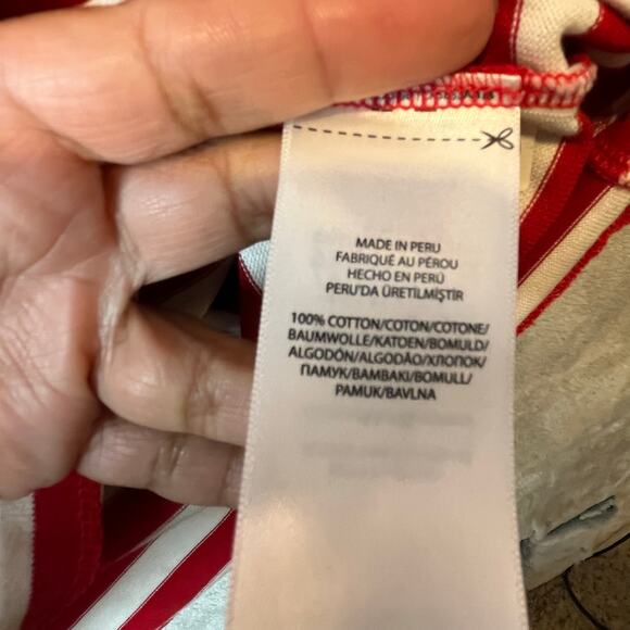 Polo Ralph Lauren Striped Jersey T-Shirt Dress Red & White 100%‎ Cotton Nautical - Picture 6 of 6